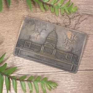 Antique West Virginia Rotary Club Bronze Paperweight Signed Whitehead & …